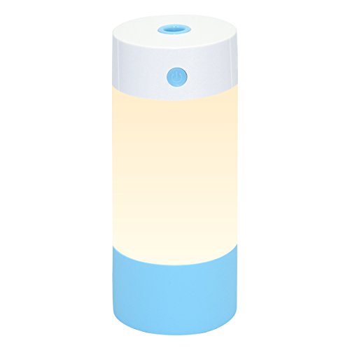 Humidifier 250ml Cool Mist Humidifier USB Portable with Night Light Whisper Quiet and Auto Shut-off Function Air Purifier for Office Home Bedroom Baby Room (Blue) - B079GRF9MC